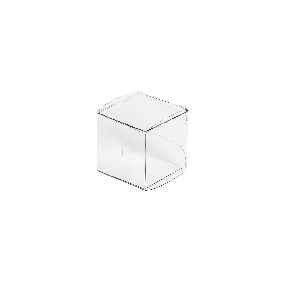 Cube boîte pliante transparente