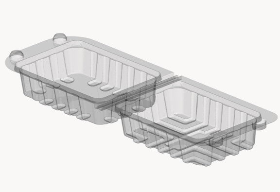 Emballage à charnière pour tranches, parts de gâteau, canapés