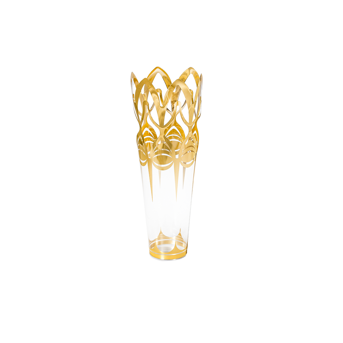 Cornet transparent mit Golddruck